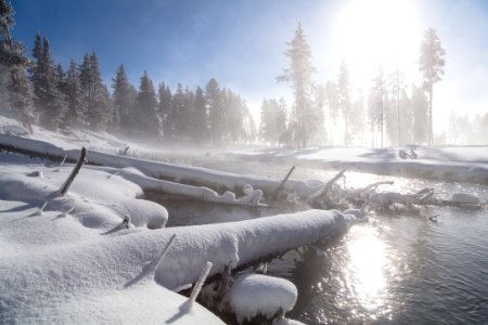 Nez Perce Creek at -15°F photo