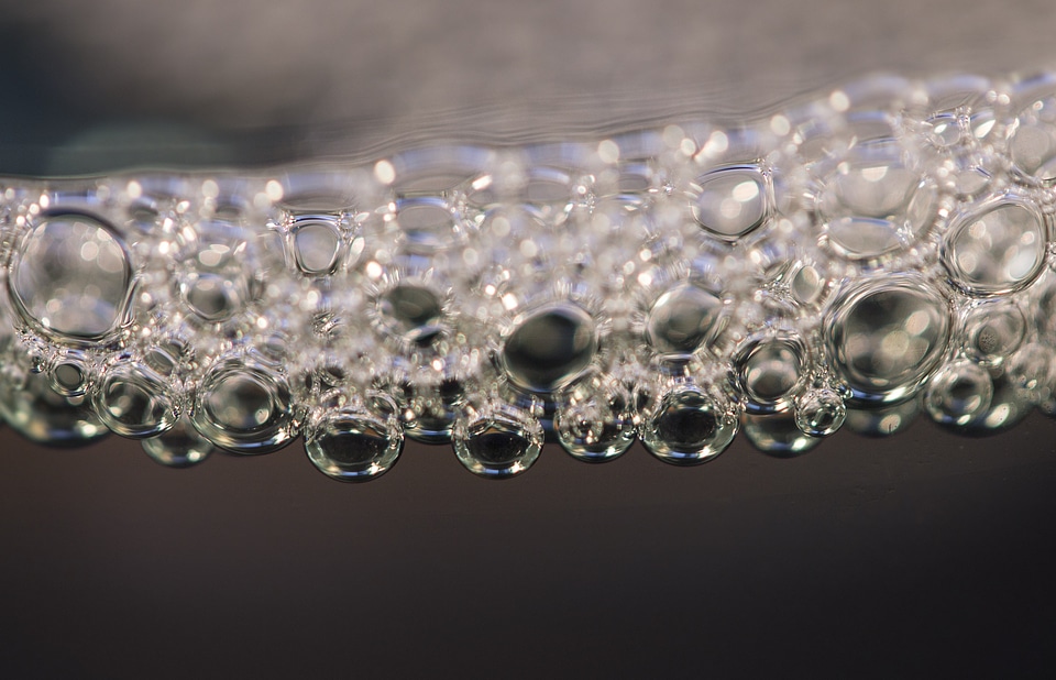 Bubbles background water clear