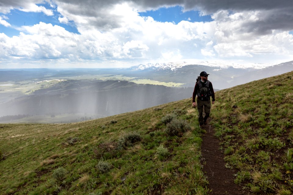 Hail storm on the Sepulcher Mountain Trail
