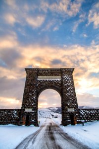 Roosevelt Arch Sunrise Portrait