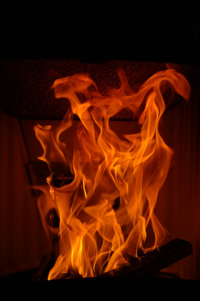 Burn hot flame photo