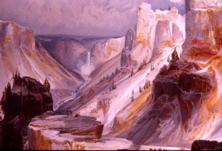 Grand Canyon of the Yellowstone painting photo