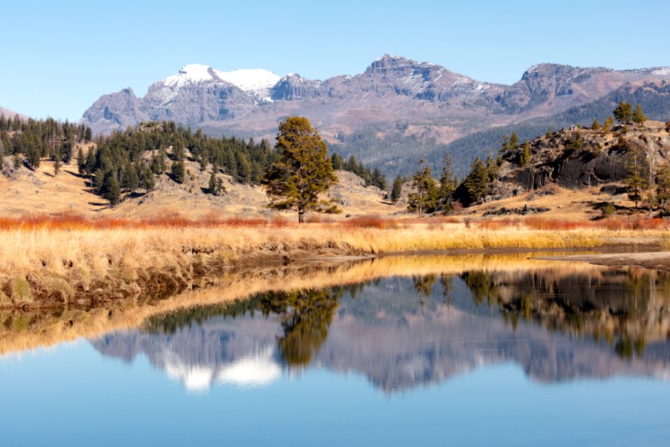 Slough Creek Trail fall reflections