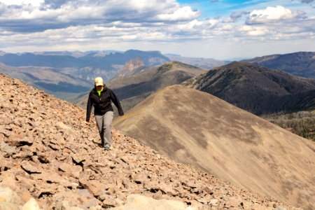 Exploring the talus slops of Avalanche Peak photo