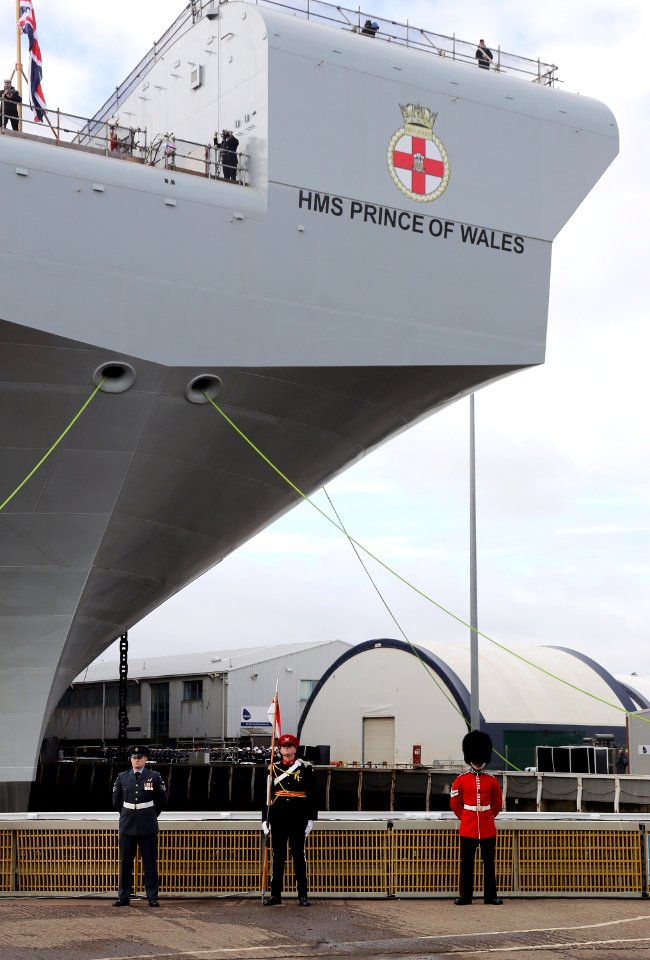 HMS PRINCE OF WALES Naming Ceremony