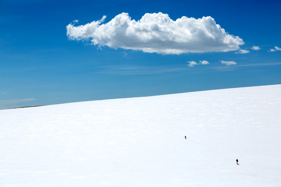 Backcountry skiing in the Gallatin Mountains
