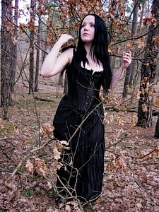 Woman young gothic photo