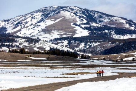 Spring biking with bear spray near Swan Lake