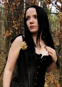 Woman young gothic photo