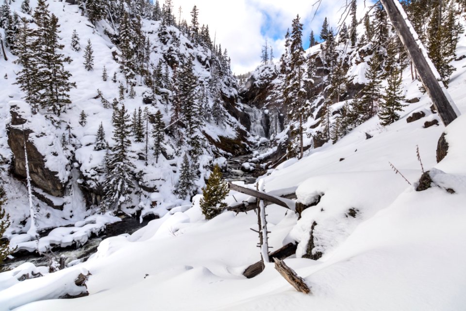 Mystic Falls in winter