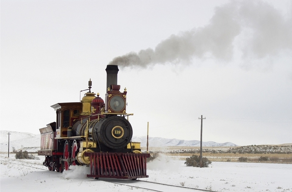 Railway railroad train