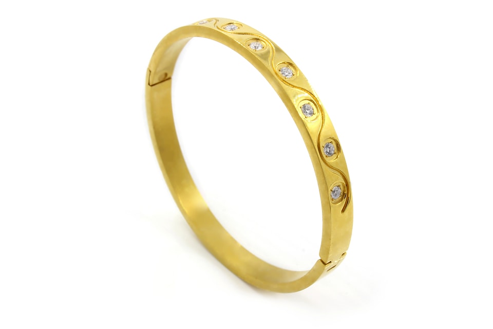 Bracelet steel gold