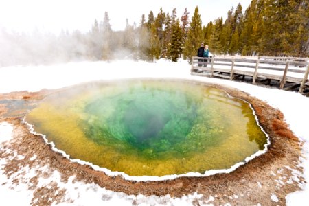Taking in the views of Morning Glory Pool from the boardwalk (3)