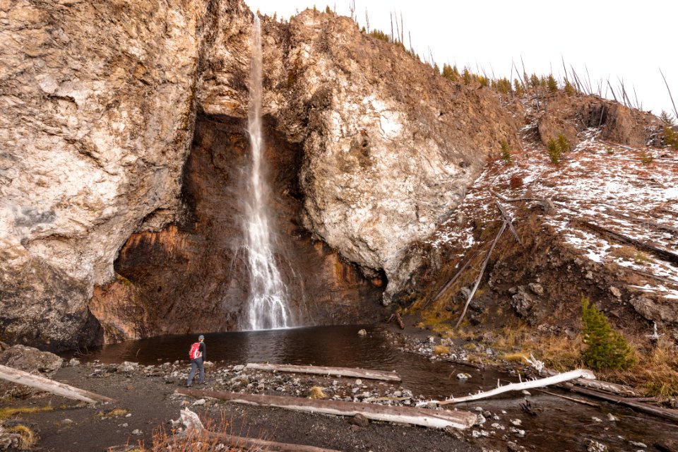 Hiker at Fairy Falls