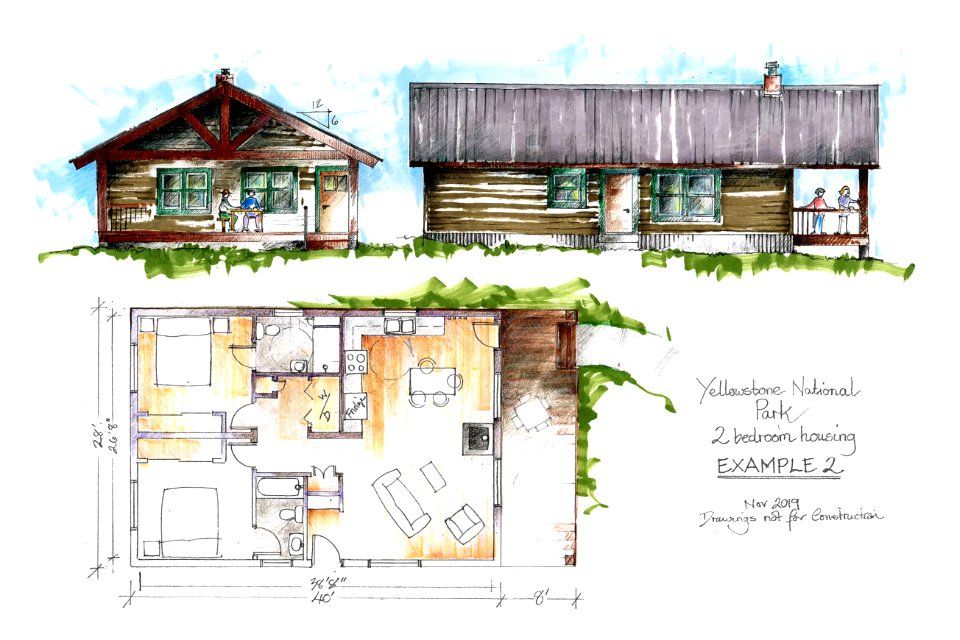 Two-bedroom housing example