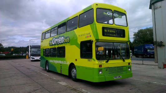 P927MKL 5927 P927 MKL (Volvo Olympian Northern Counties Palatine) SANDBACH MSA M6 photo