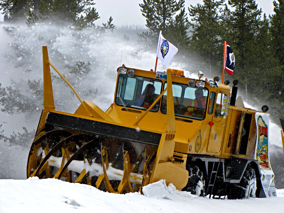WYDOT Crews Clearing Yellowstone's South Entrance Road (3)