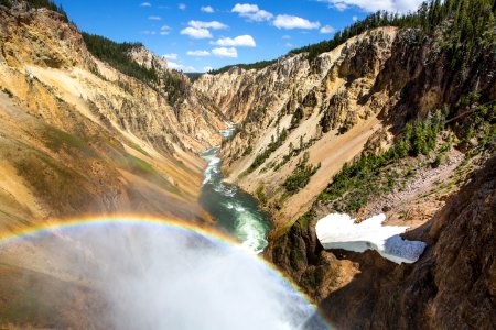 The view from Lower Falls, Grand Canyon of the Yellowstone photo