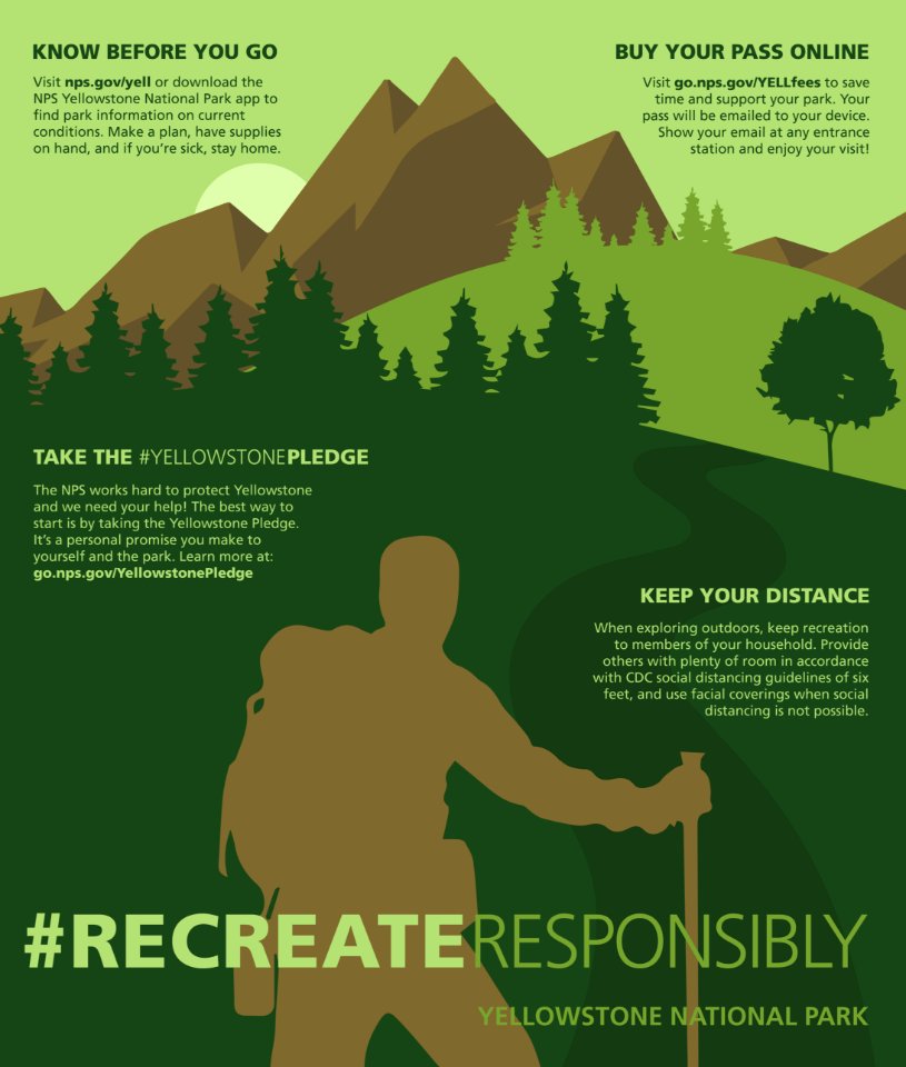 Recreate Responsibly Outdoors Poster
