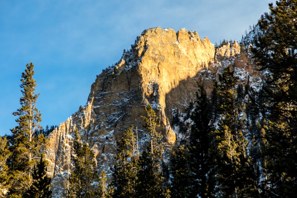 Bunson Peak from the snowmobile trail
