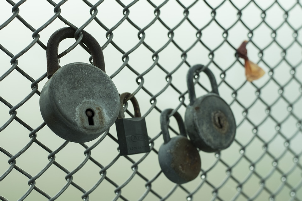 Padlock iron steel