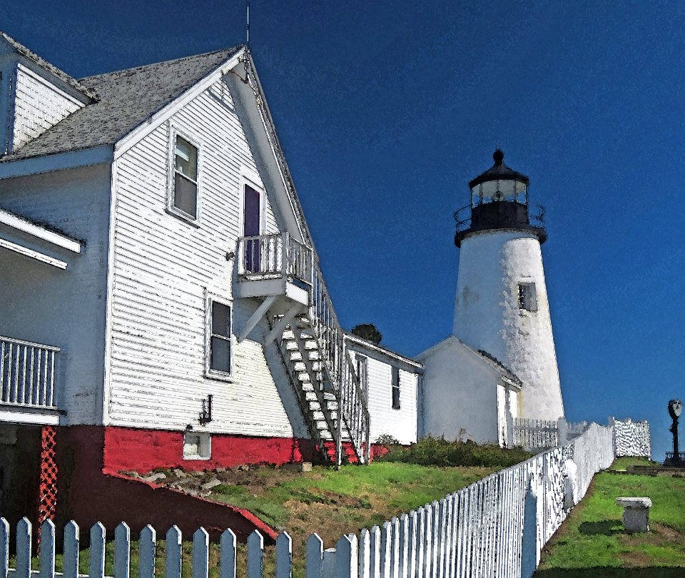 MAINE - PEMAQUID POINT, WALDO CO (9-23-2018) - PHOTOSHOP WATERCOLOR FILTER (1)