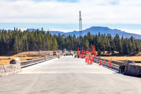 Pelican Creek Bridge project: view of the bridge from the west side
