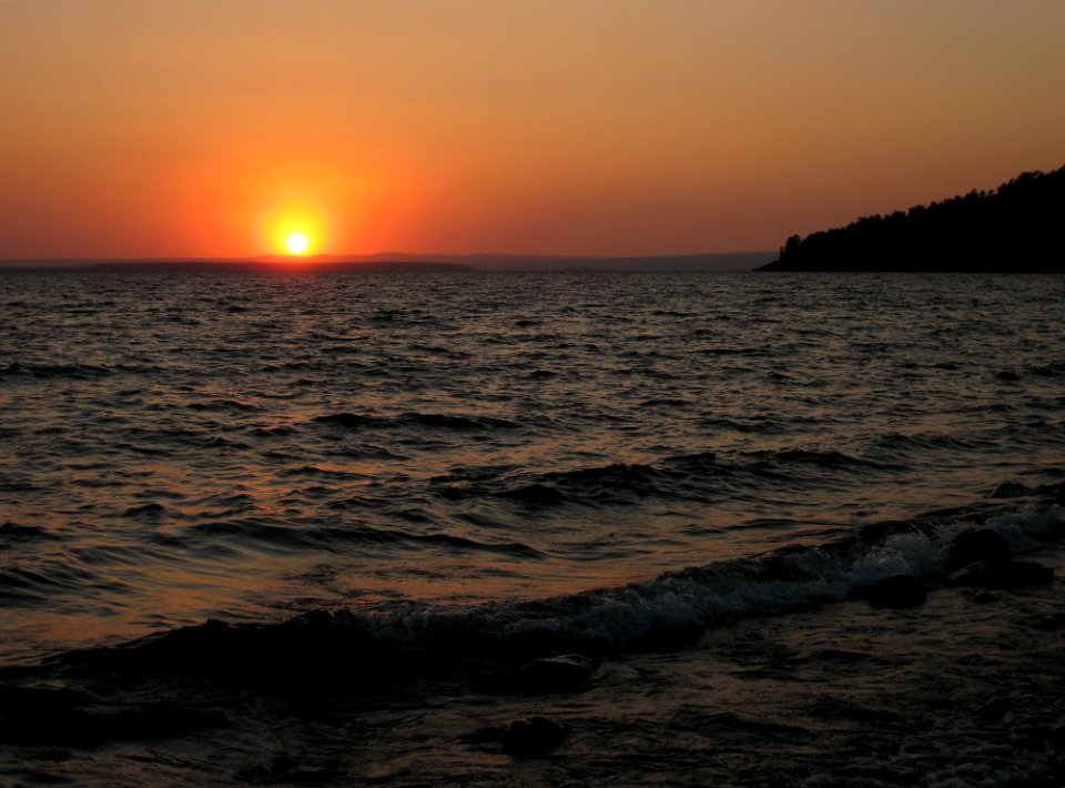 Yellowstone Lake Sunset