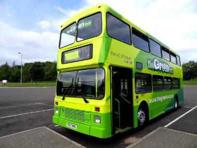 P927MKL 5927 in her shiny new livery. I had to go to The Peoples Bus Liverpool to transfer her to Arriva Guildford. A really nice bus. A pleasure to drive on a long distance journey. I also drove her in service at Maidstone Arriva. Now in Cambridge? photo