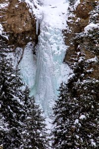 Frozen Tower Fall Portrait