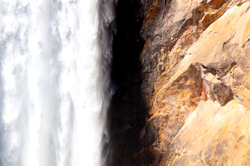 Lower Falls water and rock