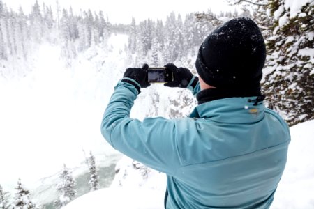 Photographing Upper Falls in Winter photo