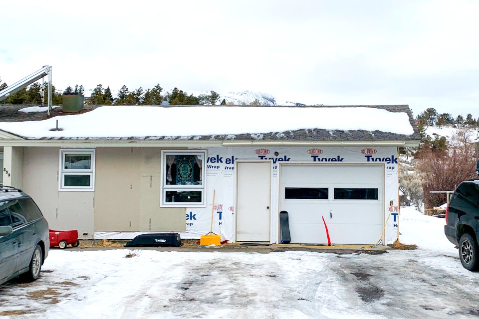 Replacing siding on non-historic employee housing