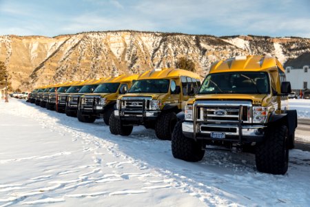 Snowcoaches prepare for winter season photo