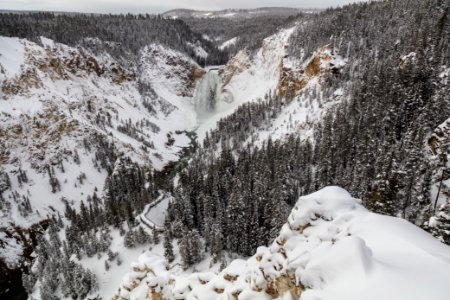 Lower Falls from Lookout Point 12.27.17 (wide) photo