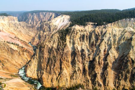 The view down canyon from Grand View