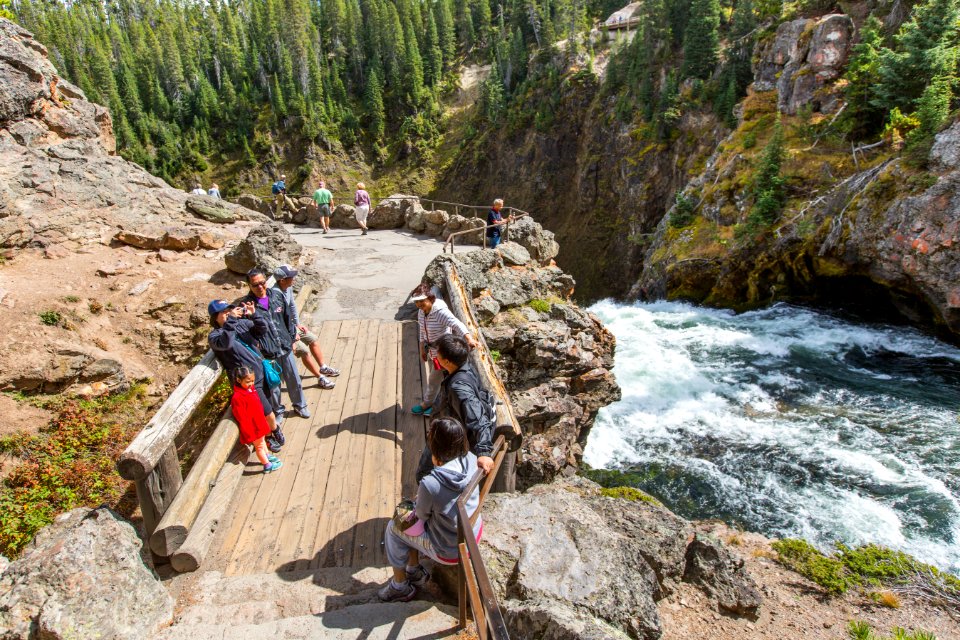 The viewing platform at the Brink of Upper Falls
