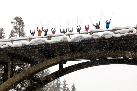 Cross-country skiing Old Canyon Bridge Trail (5)