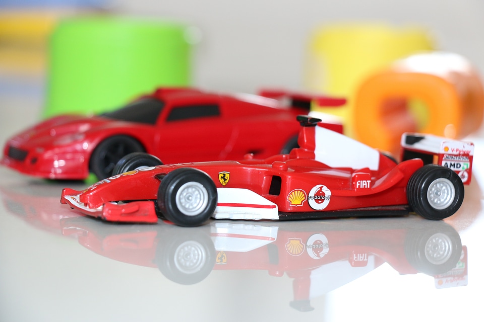Red boys small car