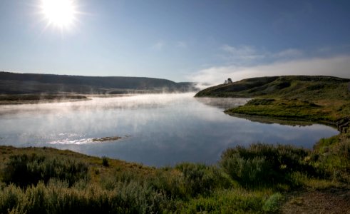 Yellowstone River in morning light photo