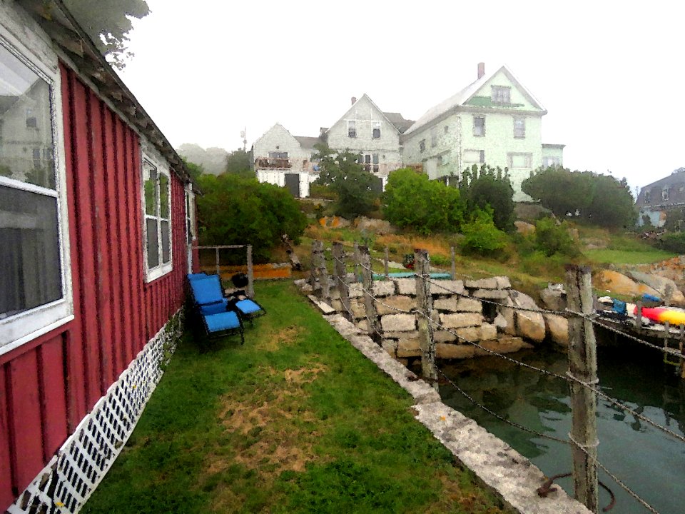 MAINE - STONINGTON, HANCOCK CO - PHOTOSHOP WATERCOLOR FILTER (2)