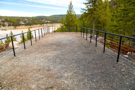 Viewing platform on the Grand Prismatic Overlook Trail photo