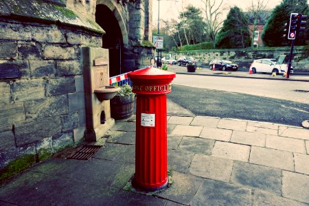 Victorian Post box Warwick photo