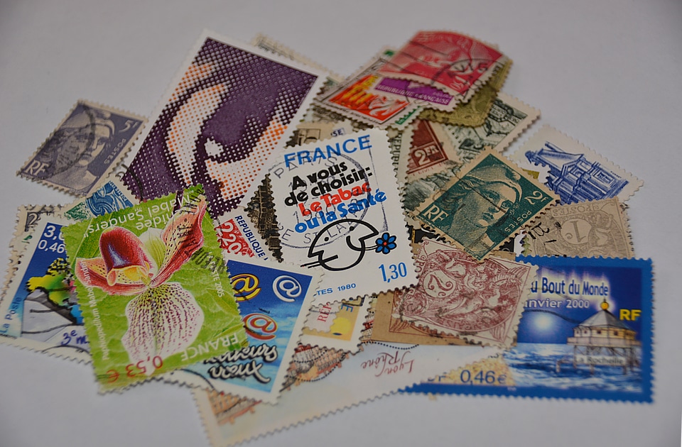 Collection french stamps stamp collection