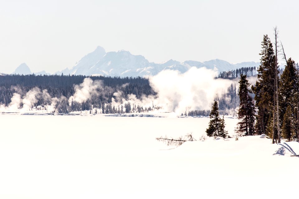 Teton Mountain Range visible near West Thumb