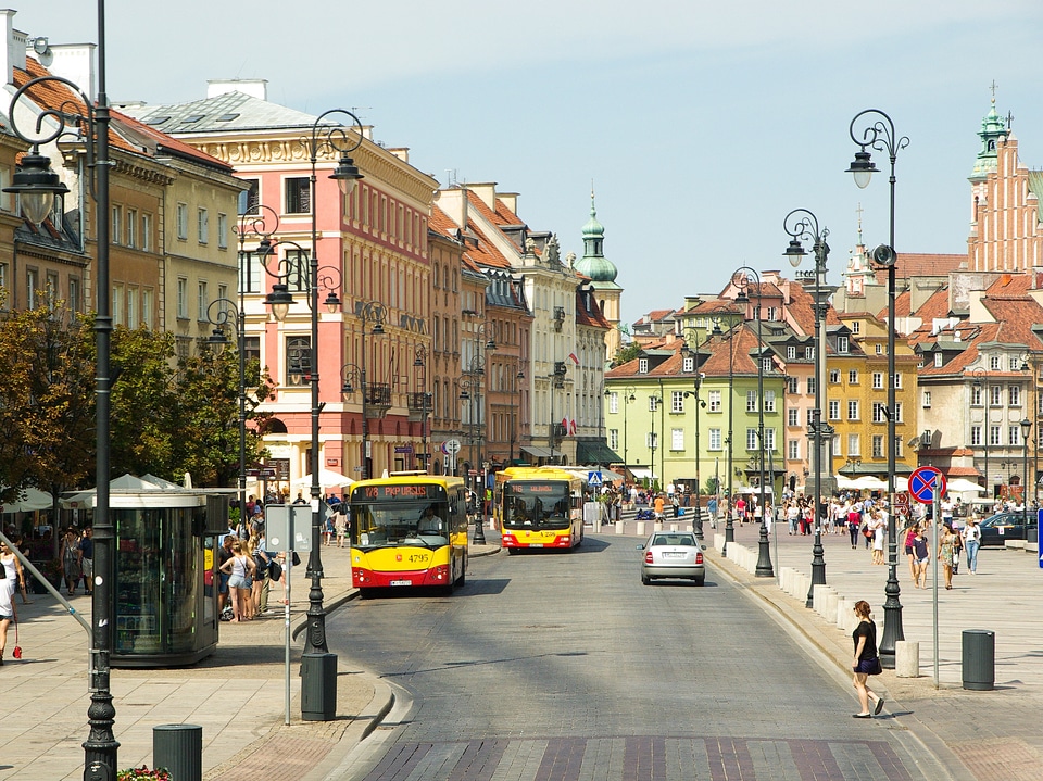 Warsaw old town architecture