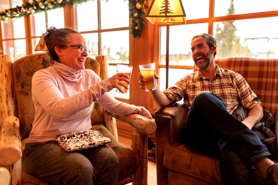 Drinks at Old Faithful Snow Lodge
