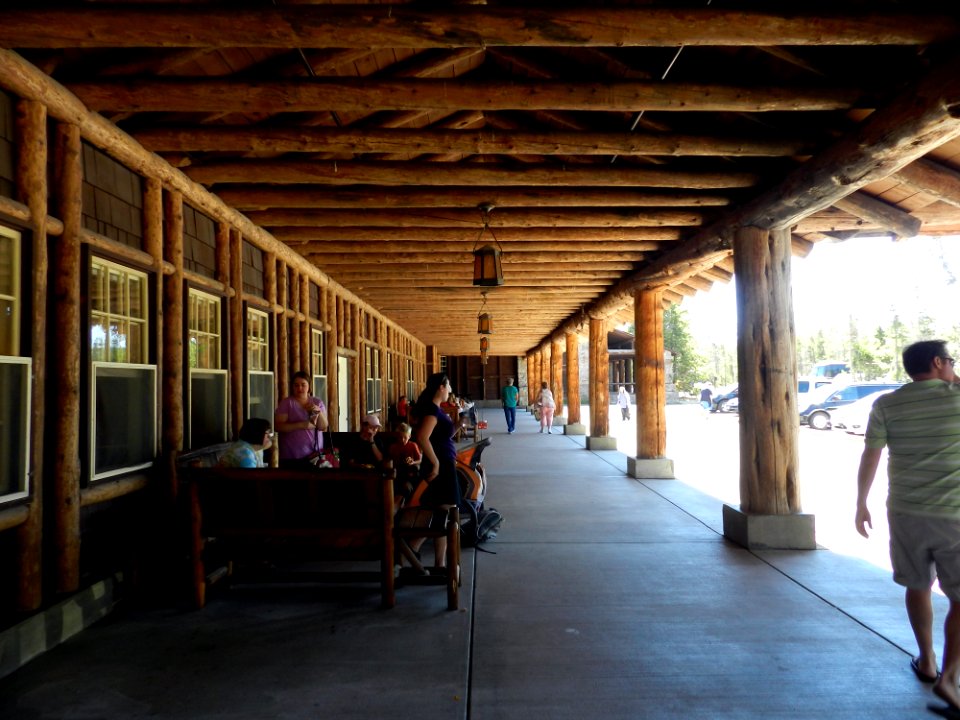 Old Faithful Lodge, porch