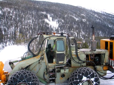 Brett Athas checking the gauges in the Hough Loader