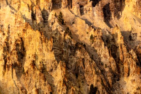 Colorful rock fins in the Grand Canyon of the Yellowstone photo
